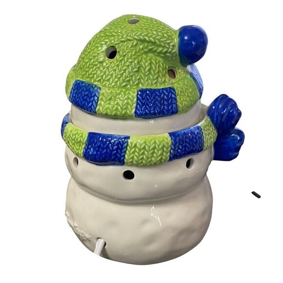 Scentsy Holiday Snowman Full Size Wax Warmer Bulb Included - Picture 6 of 9
